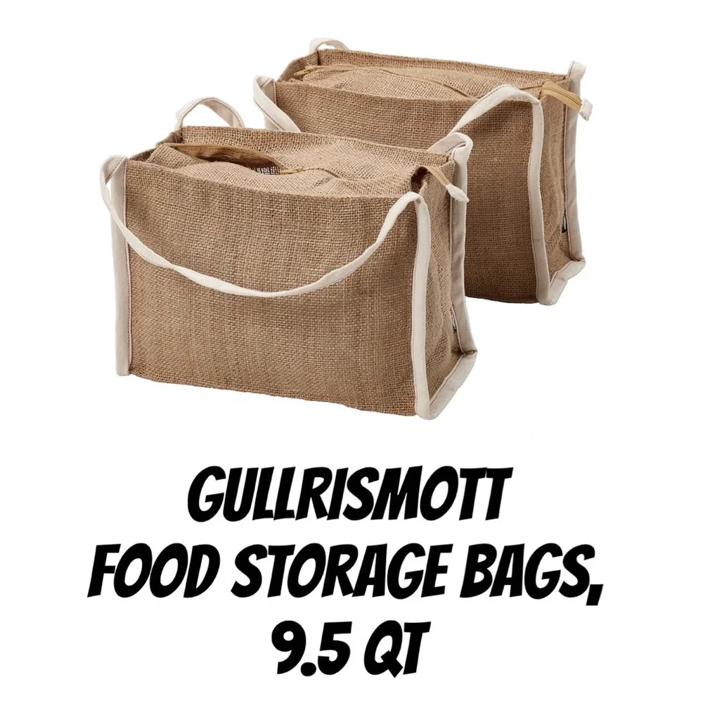 4 Food storage bags, for dry goods, 9.5 qt